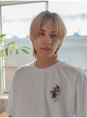 韓国風センターパートスタイル