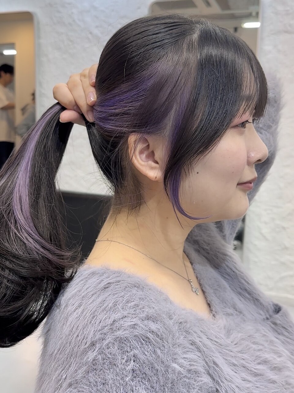 2025年夏】インナーカラーラベンダーの髪型・ヘアアレンジ｜人気