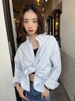 サロンドミルク 原宿(salon de MiLK) ハイライトミルクティーベージュロングレイヤーカット/原宿