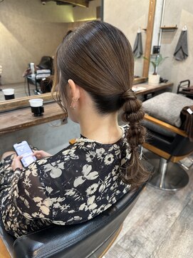 マスカリ(muscali) 星華,ボブルフ,ネビージュ,小顔,ヘアアレンジ