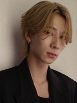 アンサー 渋谷(ANSWER)&nbsp;メンズバレイヤージュカラーハイライトカラーセンターパート韓国