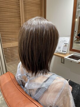 リジェール 鶴舞店 ミディアム×グレージュ