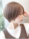 ショート ハンサムショート 似合わせカット 透明感カラー 20代