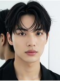 ツイストパーマスパイキーショートスパイラルパーママンバンヘア