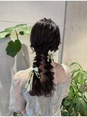 ツイン編みおろし☆