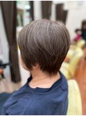 大人上品なハンサムショート＊細めハイライト＊40代50代60代