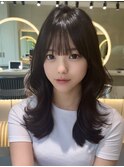 韓国へア/ブリーチ/顔周りカット/ハイトーン/レイヤーカット/