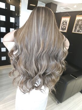 ヘアメイク フォックス 錦店(hair make FOX) ハイライト風エクステ/巻き髪