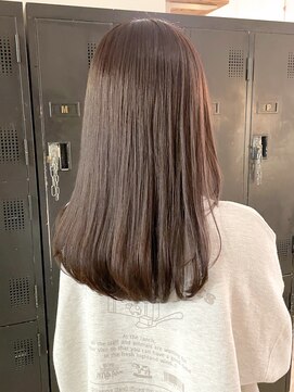 ブリーチなしダブルカラーオリーブグレージュ担当渡辺聖