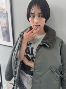 フッズ(HOODS) ニュアンスショートヘア　シースルーバング