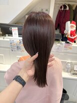 ネオリーブカフ 鶴ヶ峰店(Neolive caff)&nbsp;カシスピンク　髪質改善カラー