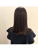 【&ONE 自由が丘】チョコレートブラウン×切りっぱなし