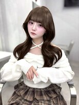 プリアバイポプルス 渋谷(pria by popls)&nbsp;ミディアムレイヤーハッシュカット顔周りレイヤーカット韓国ヘア