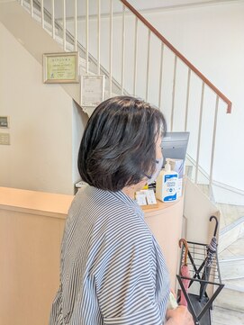 イマジン 八戸ノ里店(IMAGINE) スタイリング簡単50代60代ボブスタイル