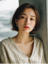 ロッソ 大橋店(Rosso) 流し前髪のコンパクトボブ【大橋】