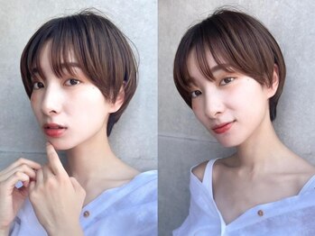 シシ 大宮(She 2.)の写真/ショートこそ顔周りが重要♪骨格に合わせた繊細なカットで、どこから見ても小顔映えする美フォルムに◎