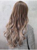 【AUBE HAIR】アッシュベージュグラデーション_ラフロング