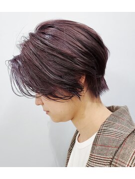 エイム ヘアメイク 横川店(eim HAIR MAKE) ハンサムショート×ラベンダーピンク