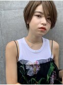 【堀口】ハンサムショート/ペールベージュ/前髪/イメチェン