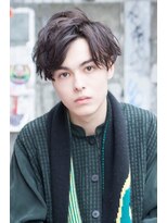 ケアリー 武蔵小杉(Carelly)&nbsp;ビジネスツーブロックOK★かき上げトランクスヘアくせ毛風パーマ