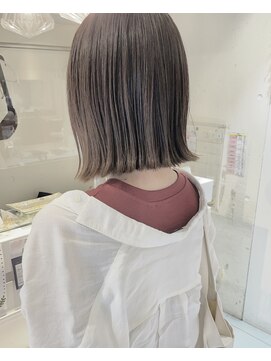 ネオリーブカフ 鶴ヶ峰店(Neolive caff) さりげなハイライト×切りっぱなし×ラテベージュ