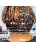 スパイラルパーマROMMY Homme