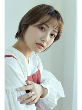 ヘアーアンドメイク エクリ 不動前店(Hair&Make equri) ハイトーンショート/ ショコラベージュ / 20代30代40代