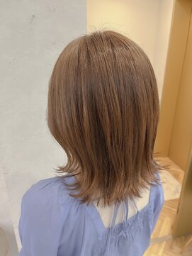 ロンドプランタン 恵比寿(Lond Printemps) 大人のヌーディベージュ外ハネ伸ばしかけヘア【中居】