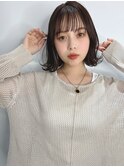 ダークブラウン×外はねボブ☆