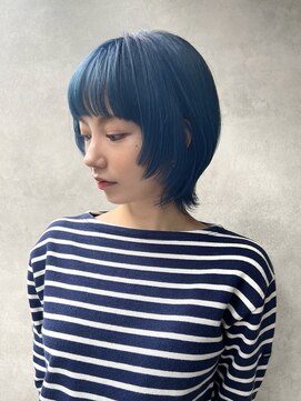 メゾンドイギー(MAISON de IGGY) ケアブリーチ×くすみブルー◎