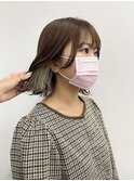 結んで隠せる◎ブラウン×ベージュインナー