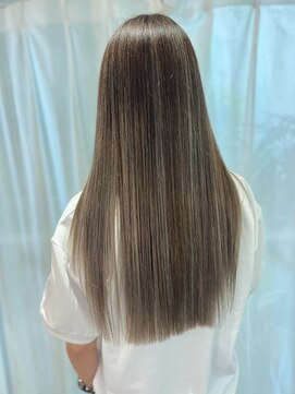 ツムグ 代官山 中目黒(TUMUGU) 脱白髪染めハイライトホワイトグレージュグラデーションカラー