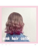 クラン ヘアーアンドスタジオ(CLAN hair & studio)&nbsp;ハイトーンエクステブリーチインナーミルクティーベージュ