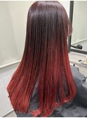 ロングヘア グラデーションカラー