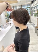 大人かわいいハンサムショートボリュームアップパーマ