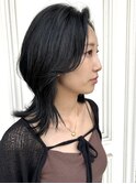 ブラックミディアムレイヤー【広島レイヤーカット】【暗髪】