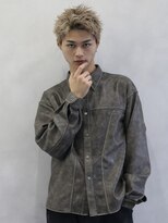 アース 前橋店(HAIR&MAKE EARTH)&nbsp;短髪ハイトーン_メンズカット_スパイキーショート
