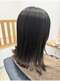 髪質改善カラー×くすみブラウン