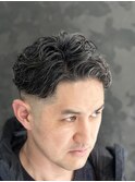 スキンフェード×激渋パーマ