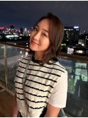 韓国風くびれヘア/透明感カラー