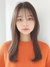 《新規フルコース》カット＋ケア縮毛矯正＋ケアカラー＋【P】トリートメント