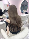 韓国ヘーゼルブラウンベージュ#レイヤーカット#髪質改善#前髪