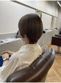 白髪ぼかし丸みショート