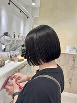 ビューバイネオリーブ 用賀店(Beau'r by neolive) ミディアムヘア暗めカラーグランマッシュデザインカラー《用賀》