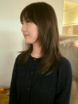 マカロニコースト(macaroni coast)&nbsp;寒色カラー ブリーチなし レイヤーカット 顔周りレイヤー