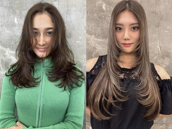 キング 心斎橋店(K!ng)の写真/【心斎橋】レイヤー×ハイライトで圧倒的な立体感!毛先パサつきゼロの目を引くトレンドスタイルはK!ngへ★