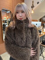 チャプター 問屋町(chapter) ケアブリーチミルクティーベージュカラーレイヤーカット韓国ヘア