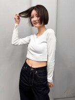 ヴァーディ オモテサンドウ(Vardy omotesando) beige/ベージュ ハイトーンボブ マロベージュ 表参道ブリーチ