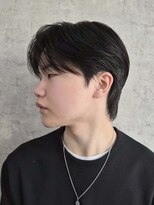 エイル 北堀江(Eir) シースルー コンマ カルマ ダウンパーマ 毛流れ 韓国風