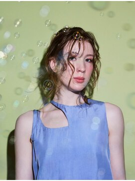 ヘアー ガーデン HAIR Garden ピスタチオベージュ×濡れ髪ウェーブでアンニュイスタイル♪